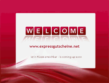 Tablet Screenshot of expressgutscheine.net